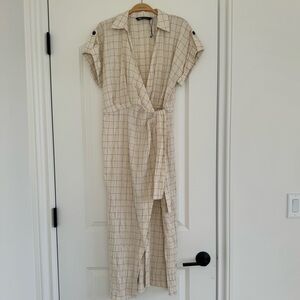 Zara Cotton Wrap Dress